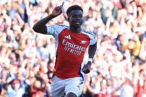 BBC：萨卡已在今日回归阿森纳训练，可能出战对阵曼城的比赛